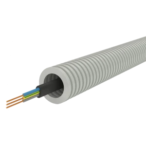 Кабель в гофрированной трубе Партнер-Электро ВВГп-НГ(А) 3х2.5, 10 м