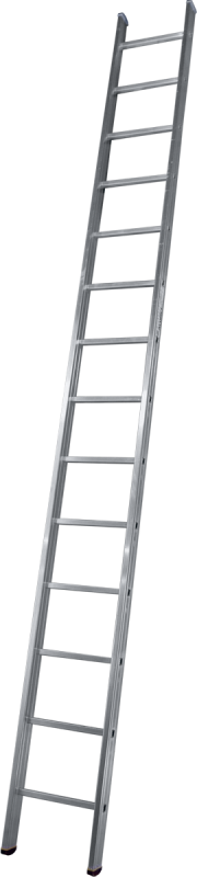 Алюминиевая односекционная приставная лестница ALUMET H1 5114