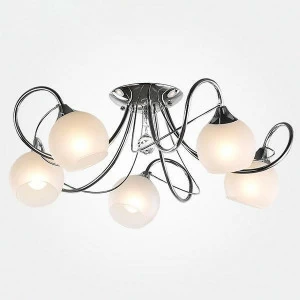 Потолочная люстра Eurosvet Коста 30102/5 хром EUROSVET КОСТА 183758 Белый