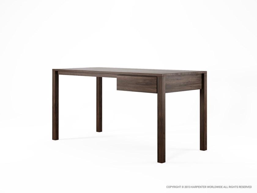 KARPENTER Прямоугольный деревянный стол с ящиками Solid sun-id-1452923 - Вид №3