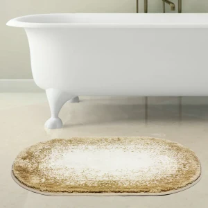 Коврик для ванной BATH PLUS Фокус - мягкий овальный с противоскользящим покрытием 89417932