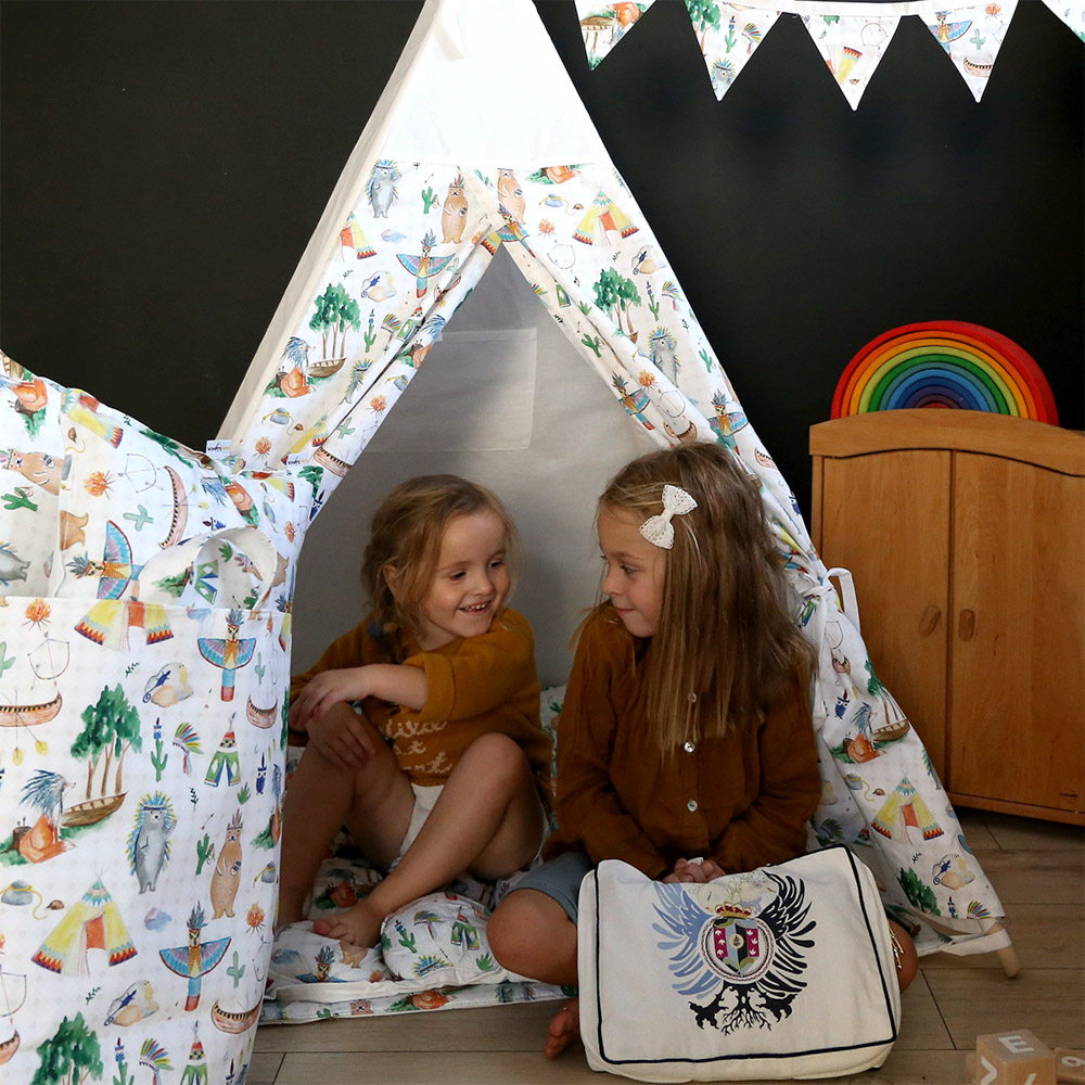 Вигвам Native Party с окном,карманом и флажками VAMVIGVAM NATIVE PARTY 281908 Белый Santreyd  - Вид №9