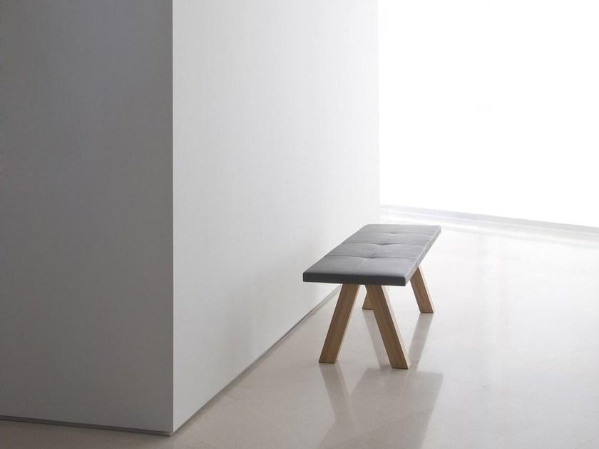 Viccarbe Мягкая скамейка из дуба Trestle Trs/d - l/c - Вид №4