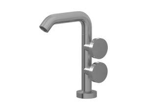 Смеситель для раковины из нержавеющей стали с одним отверстием и автоматическим сливом