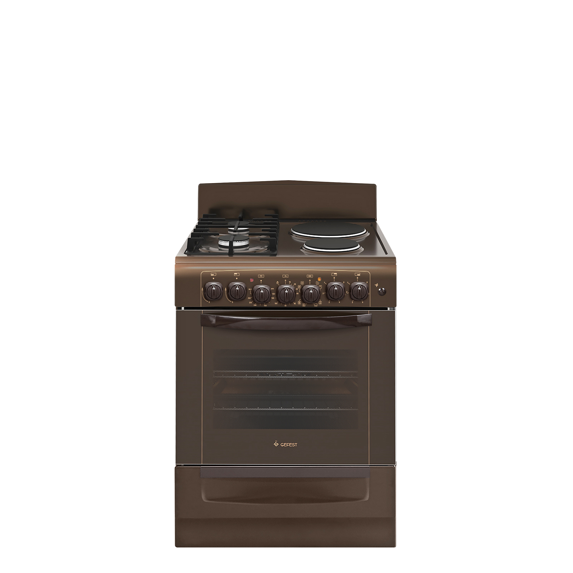 9055838 Комбинированная плита Gefest ПГЭ 6112-02 0137 коричневый STDN-0048785