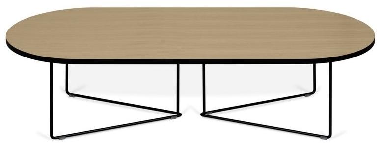 TemaHome Низкий овальный деревянный журнальный столик  9500.629730/09  - Вид №1