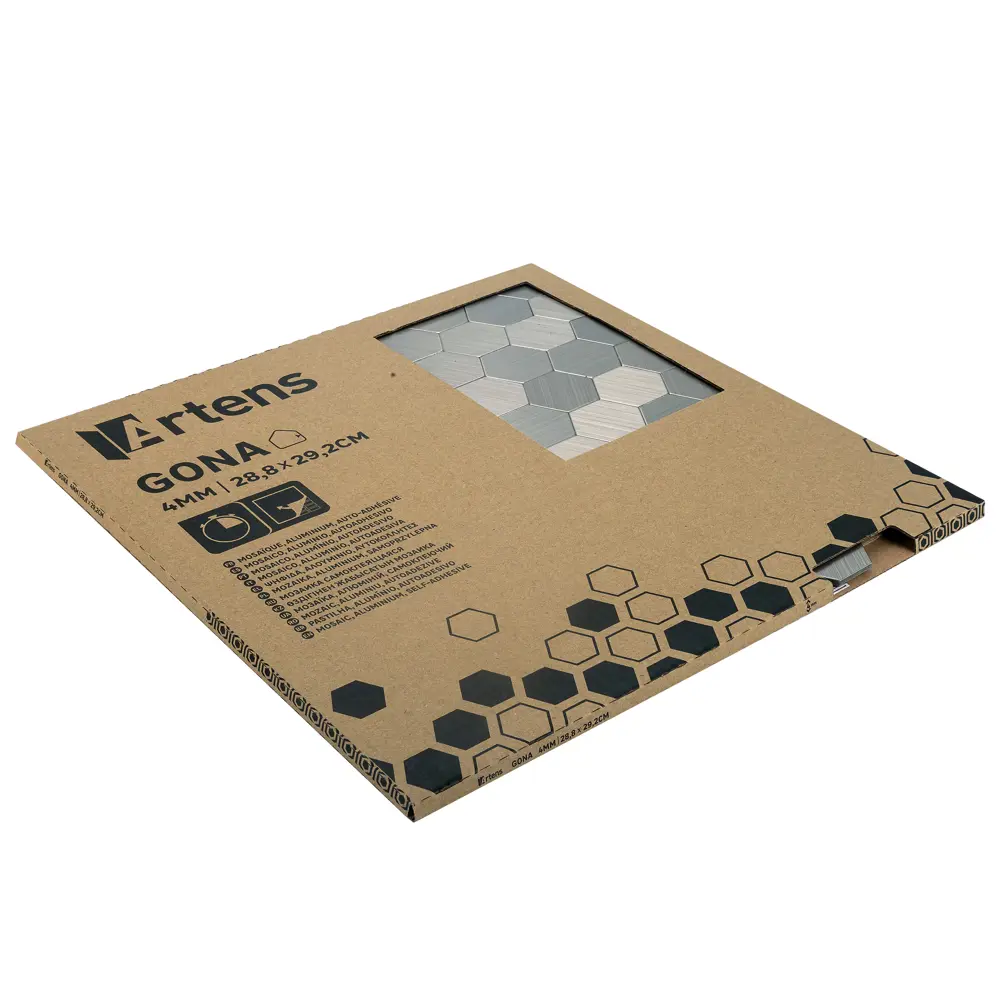 Мозаика Artens 28.8x29.2 см цвет серый Металл STLM-2012922 - Вид №7