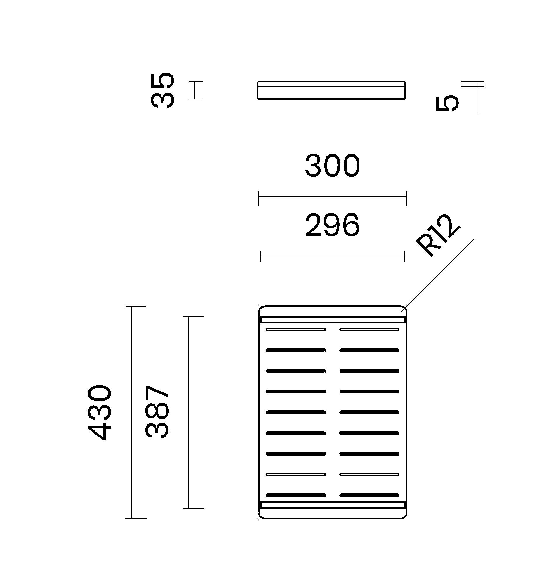 Раздвижной поддон из нержавеющей стали TASCA 280.RD / RB ARCH-00056676 - Вид №2