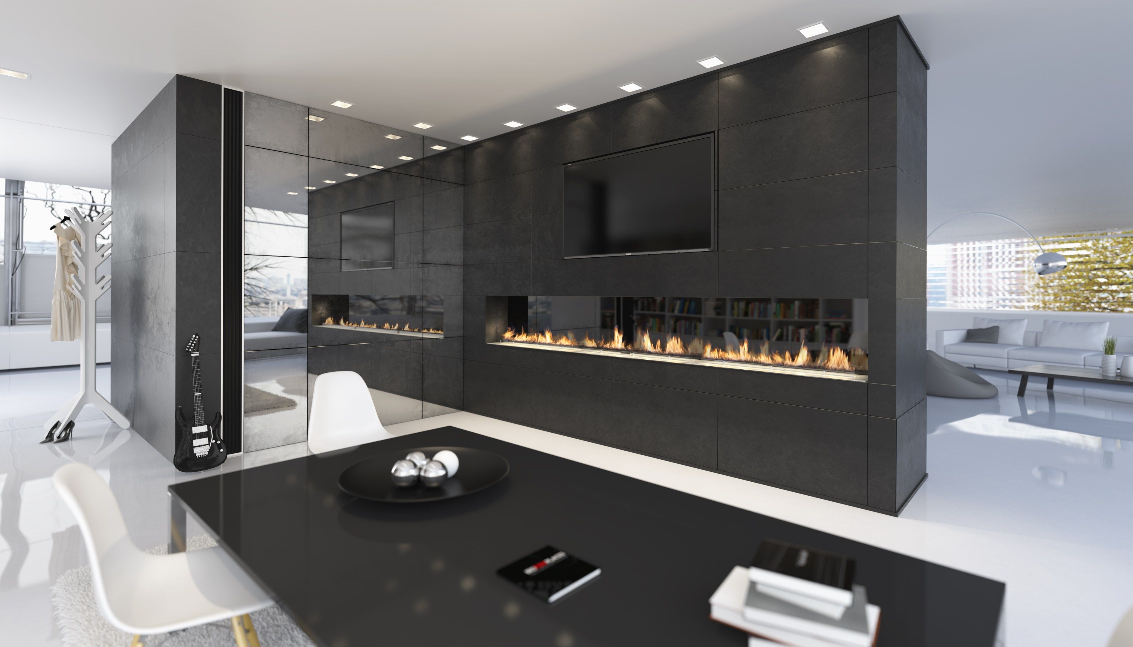 Встроенный камин, Управляемый Wi - Fi и дистанционным управлением Planika Architects line ARCH-00032988 - Вид №15