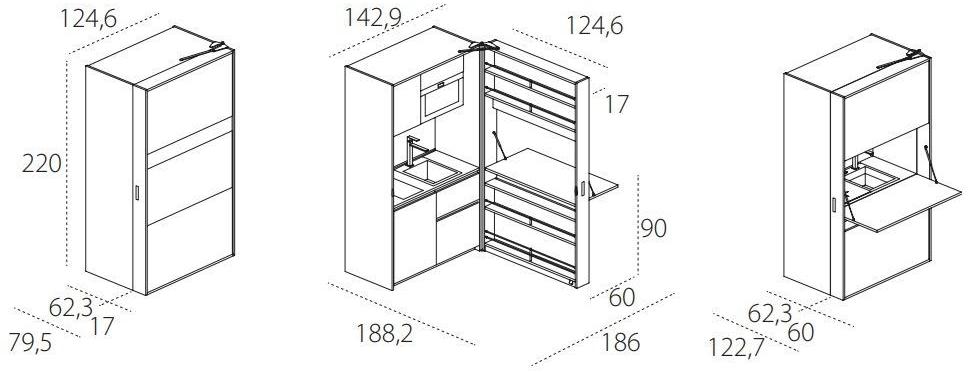 CLEI Hideaway мини-кухня Living system sun-id-1465858 - Вид №20