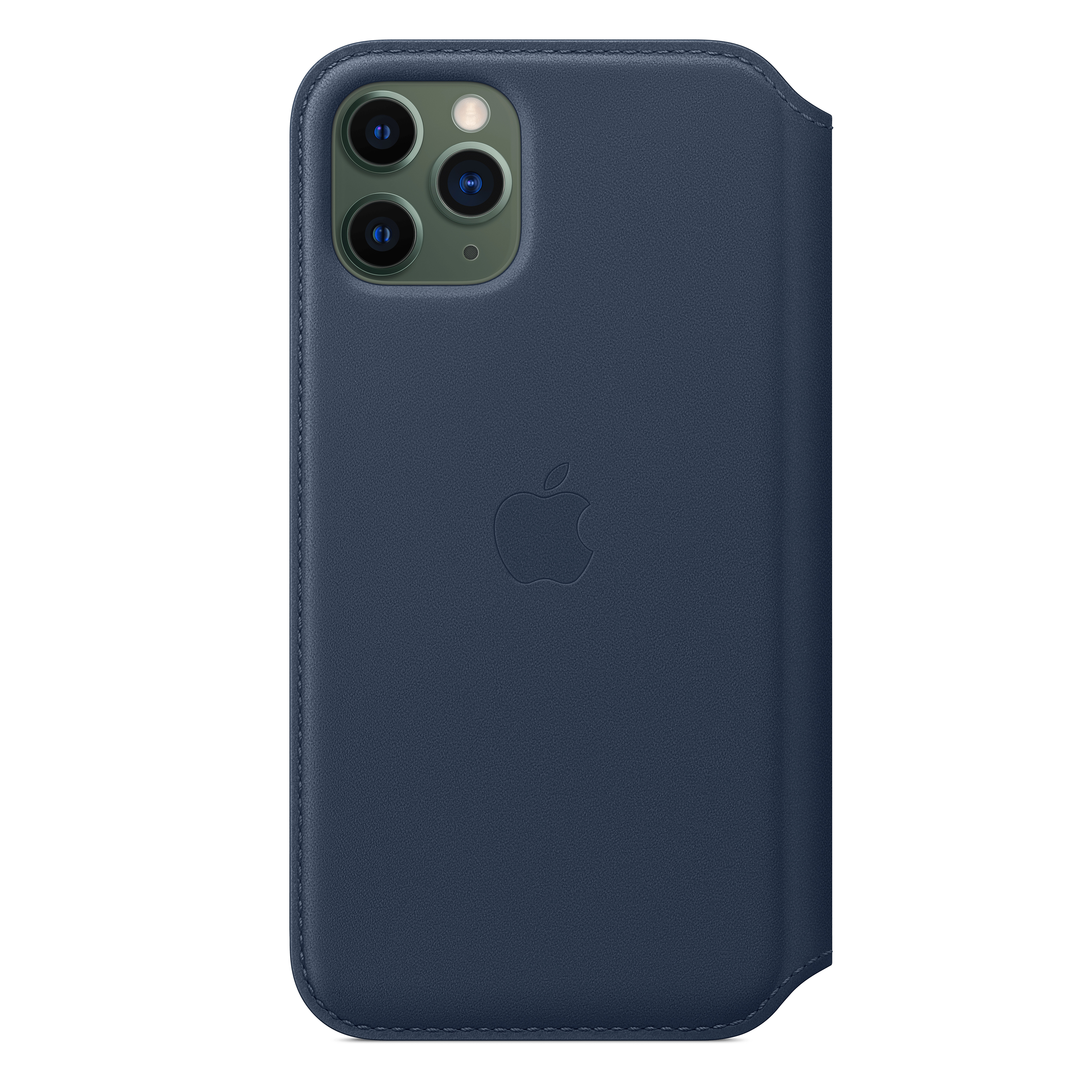 MY1L2ZM/A Iphone 11 pro leather folio - deep sea blue Apple Santreyd  - Вид №2