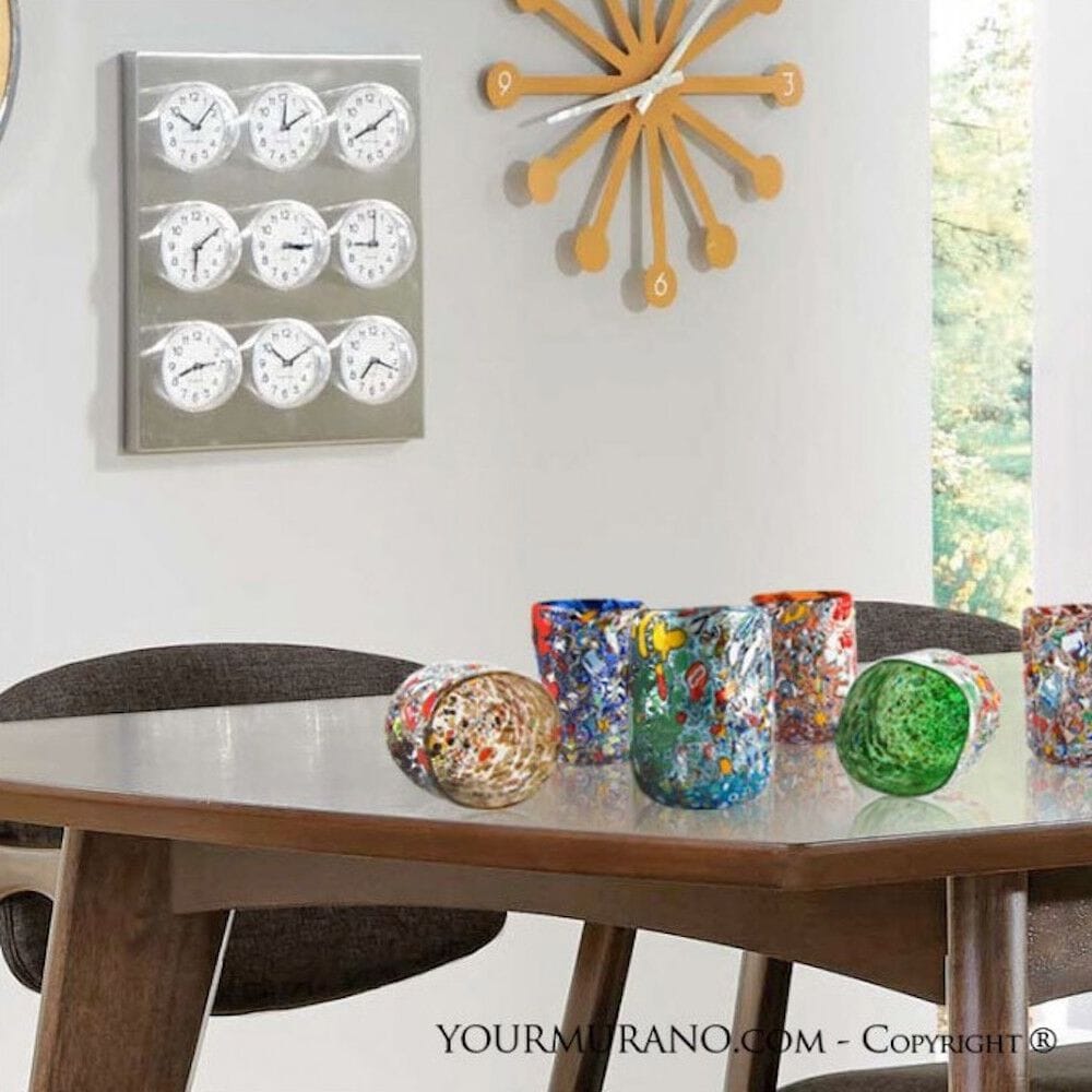 Набор из шести стаканов из муранского стекла ручной работы YourMurano готы ARCH-00080501 - Вид №1