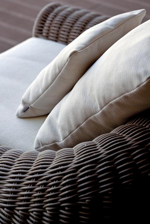 Круглый стул шнур 6мм старый серый Manutti River MNST882 - Вид №5