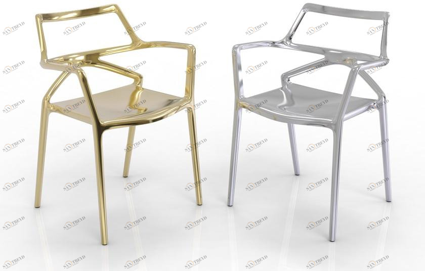 VONDOM Садовый стул из полипропилена с подлокотниками Delta sun-id-1445957