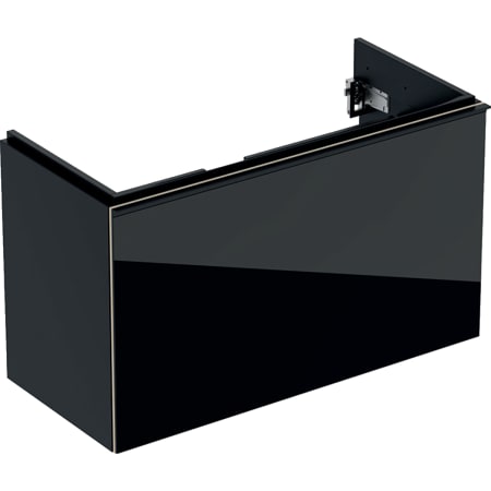 500.615.JL.2 Шкафчик для раковины Geberit Acanto, с одним выдвижным ящиком и одним внутренним выдвижным ящиком, с укороченным вылетом, с сифоном Geberit  - Вид №15