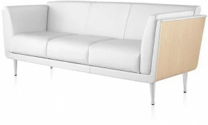 Herman Miller 3-х местный кожаный диван Goetz