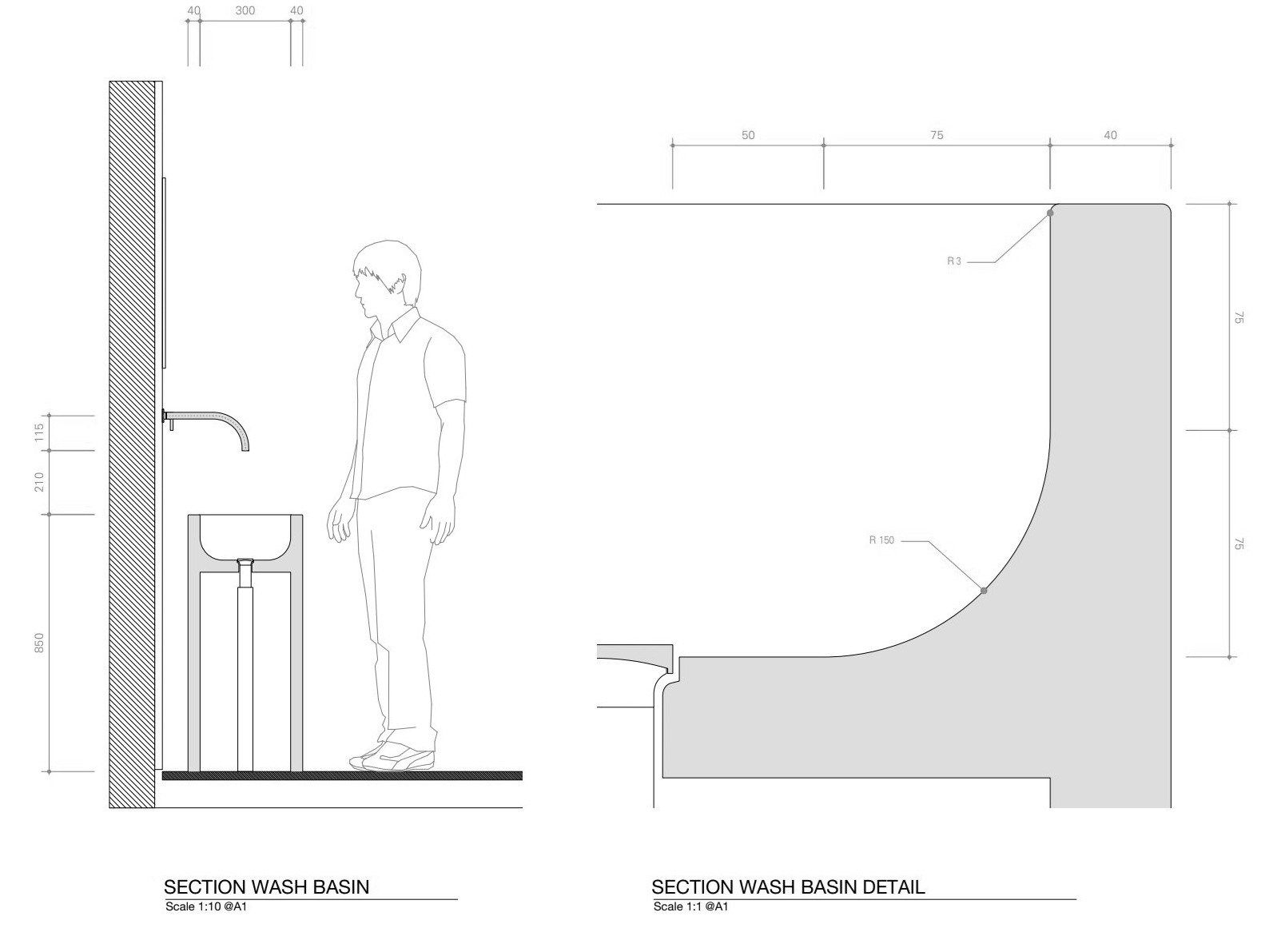 Индивидуальный мраморный отдельно стоящий умывальник COCOON John Pawson ARCH-00043475 - Вид №11