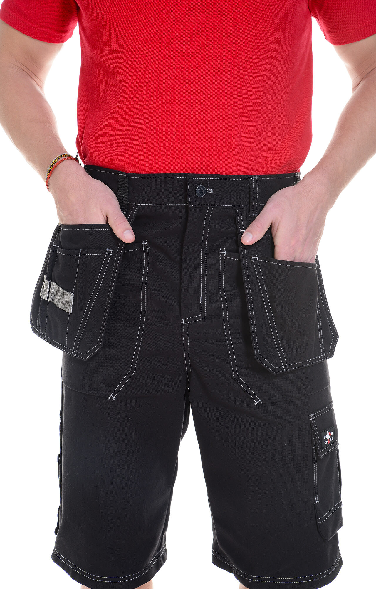 62884 Шорты  черные Union Space  Летняя спецодежда  размер 56-58/170-176  - Вид №8