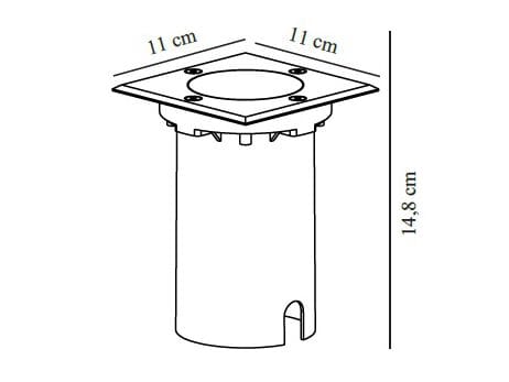 Открытый квадрат из нержавеющей стали Nordlux Andor ARCH-00083418 - Вид №2