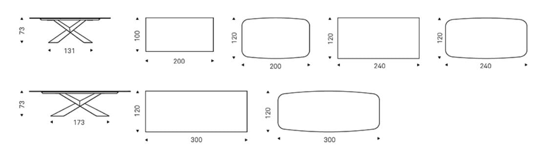 Стеклянный бочковый стол Cattelan italia Tyron ARCH-00087020 - Вид №4