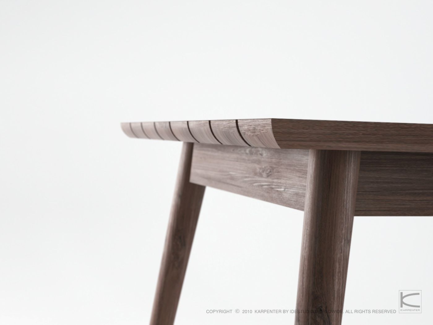 Садовый стол из тикового дерева в скандинавском стиле KARPENTER Vintage Outdoor ARCH-00145187 - Вид №2