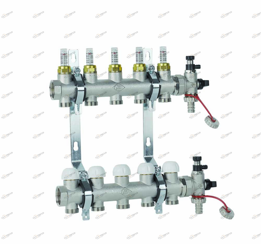 Carlo Poletti KF5551011Q Группа регулировки для отопительных панелей с подающим насосом и распределительным коллектором 