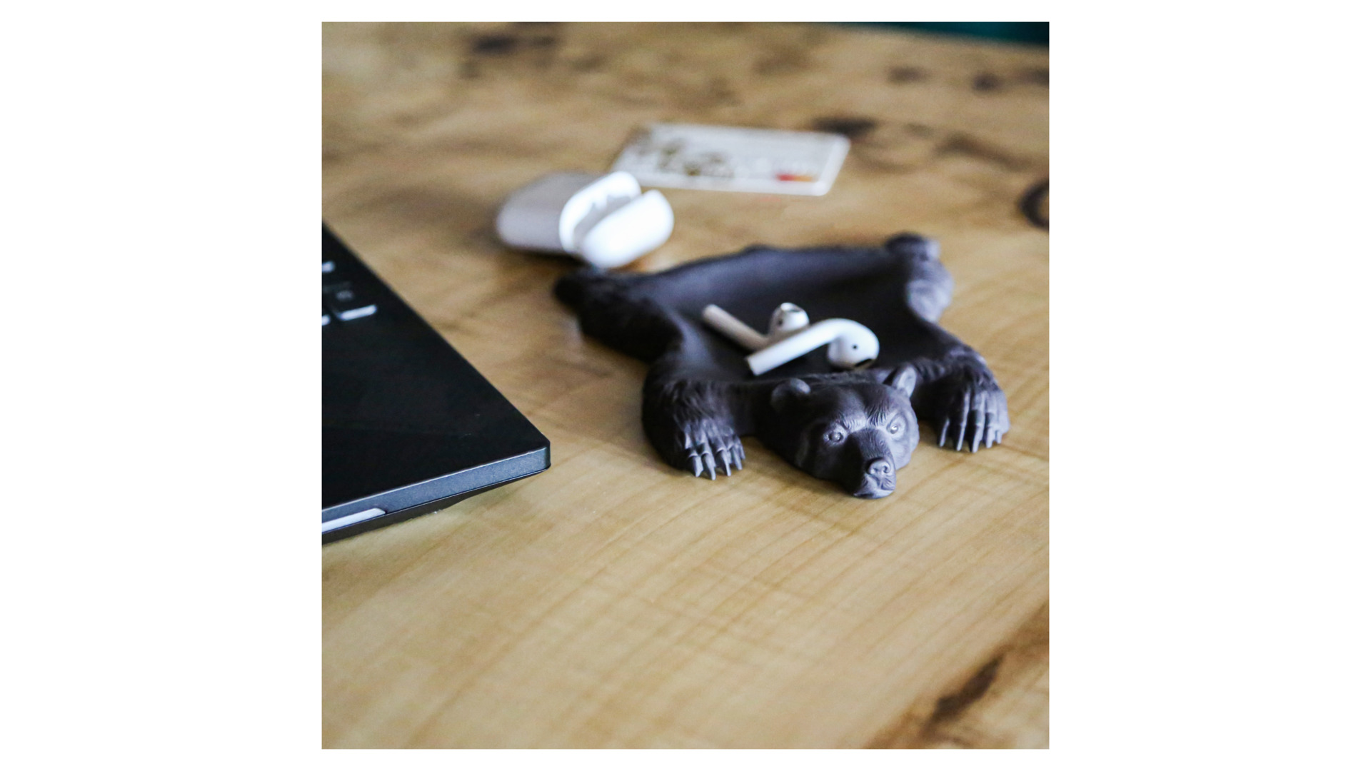 10651374 RUPOR manufactory Мелочница МЕДВЕДЬ черный Фарфор  - Вид №5