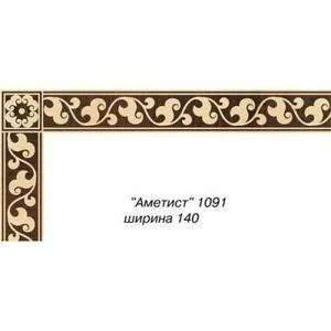 Художественный паркет Da Vinci Паркетный Бордюр 26-091 Орех Европейский (Грецкий) Селект (Гладкая) х мм.