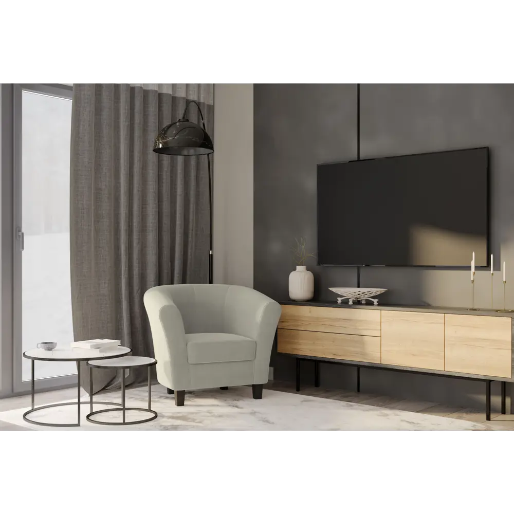 Кресло полиэстер Seasons Марсель CAMARO04 бежевое 85x73x77 см 85098308 STLM-2144861  - Вид №2