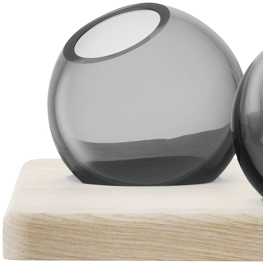 Трио ваз на подставке 8 см серые Axis LSA INTERNATIONAL ДИЗАЙНЕРСКИЕ 253371 Серый  - Вид №5