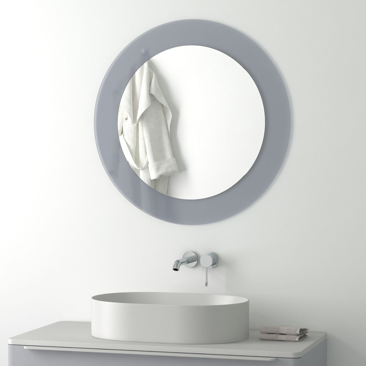 BY 0315 Зеркало на стеклянном основании EVOFORM Double - Вид №3