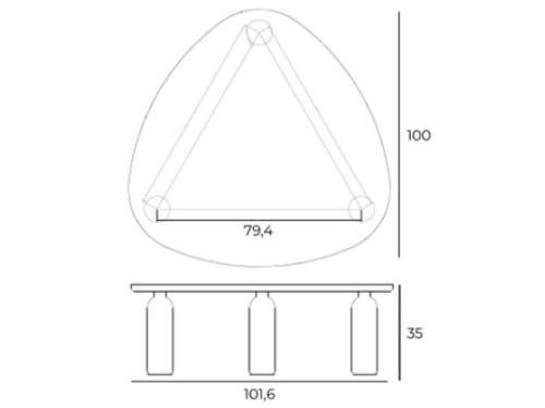 Низкий треугольный журнальный столик Pacini & Cappellini Чт ARCH-00057339 - Вид №2