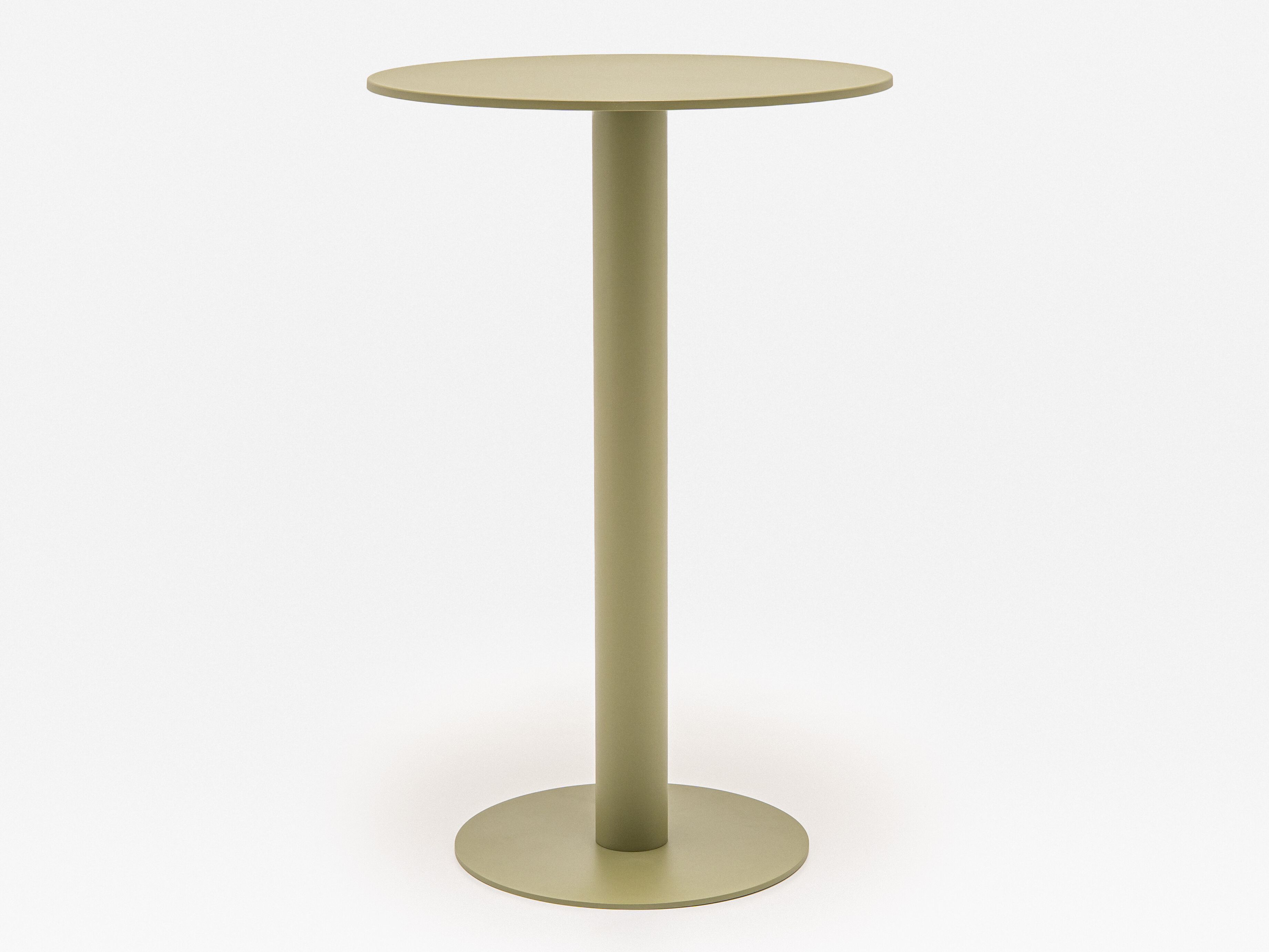 Высокий круглый журнальный столик из оцинкованной стали MDD BOLT ARCH-00087255