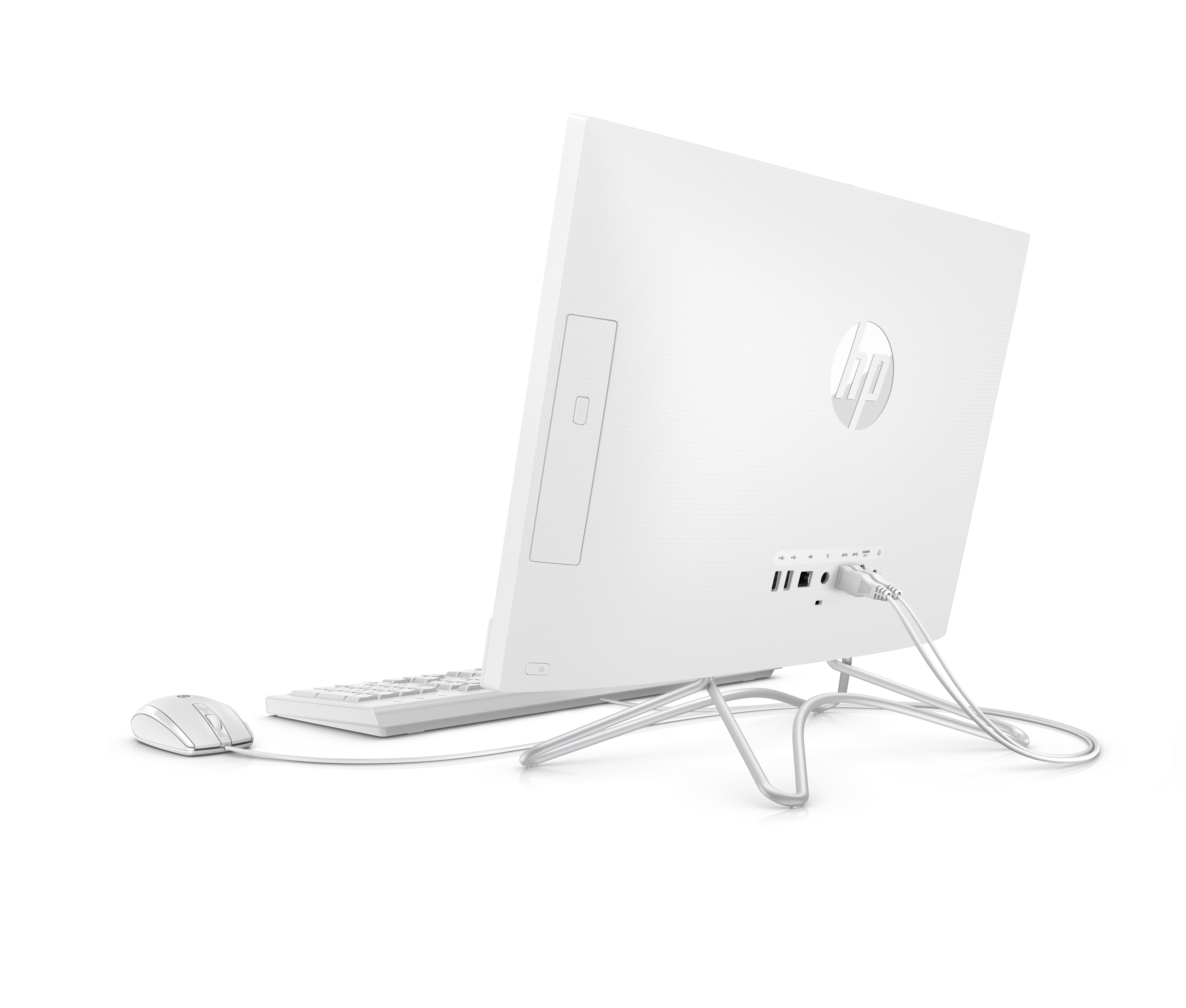 4HF90EA#ACB 22-c0008ur aio 21.5"(1920x1080)/amd a6 9225(2.6ghz)/8192mb/1000gb/nodvd/ext:amd radeon 520(2048mb)/cam/bt/wifi/war 1y/5.39kg/snow white/w10 + usb kbd, usb mouse HP Santreyd  - Вид №3