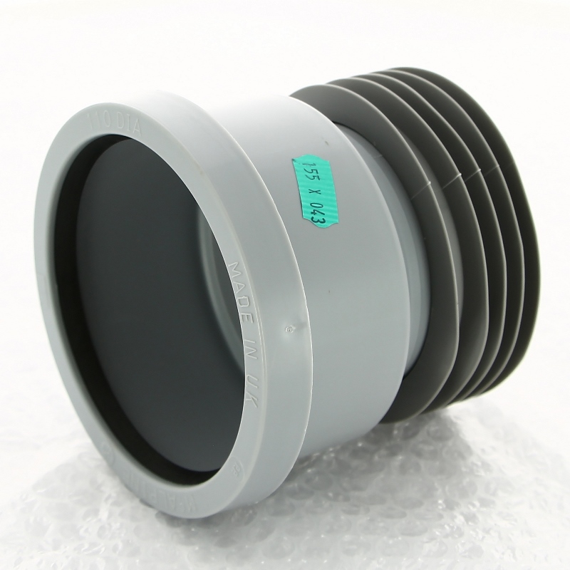 Муфта McAlpine с манжетой вход D=110 мм под раструбное соединение выход внутрь 4"/110 мм трубы MRDC1GR - Вид №1