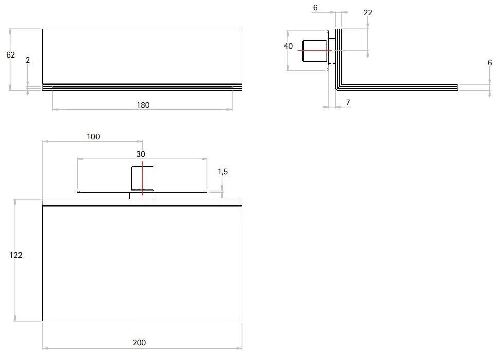 Quadrodesign Настенный излив из нержавеющей стали Complementi sun-id-1440445 - Вид №2