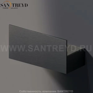 Agape SEN Полка / Двойной держатель для туалетной бумаги черный ASEN0917N