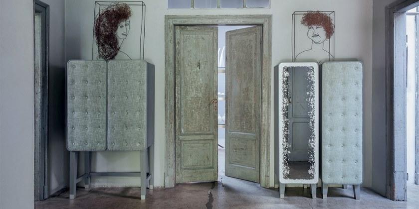 Gervasoni Шкаф из орехового дерева с одинарной дверцей Brick sun-id-1432904 - Вид №3