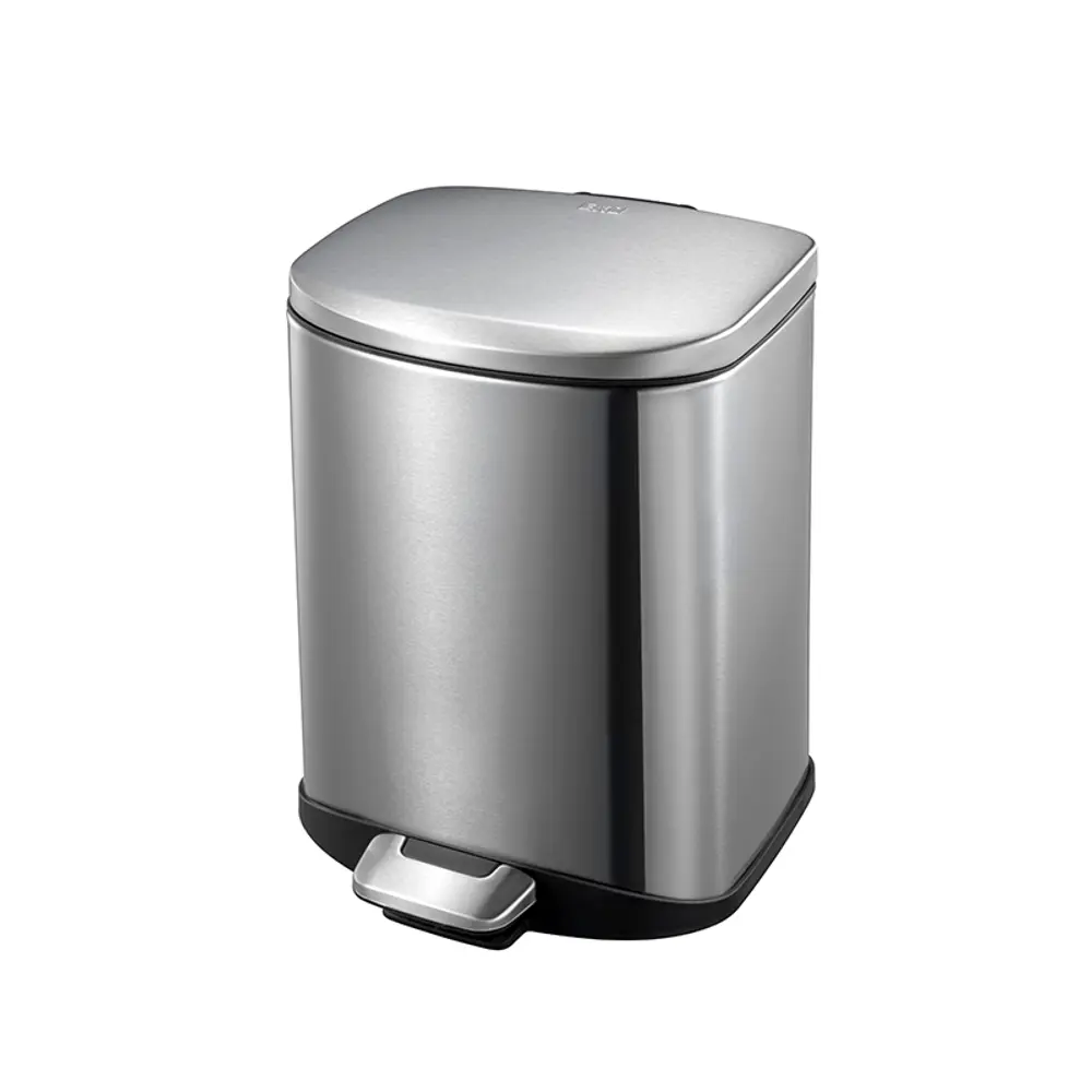 Контейнер для мусора Primanova D-15344 6 л металл цвет серебристый Cube STLM-2147692