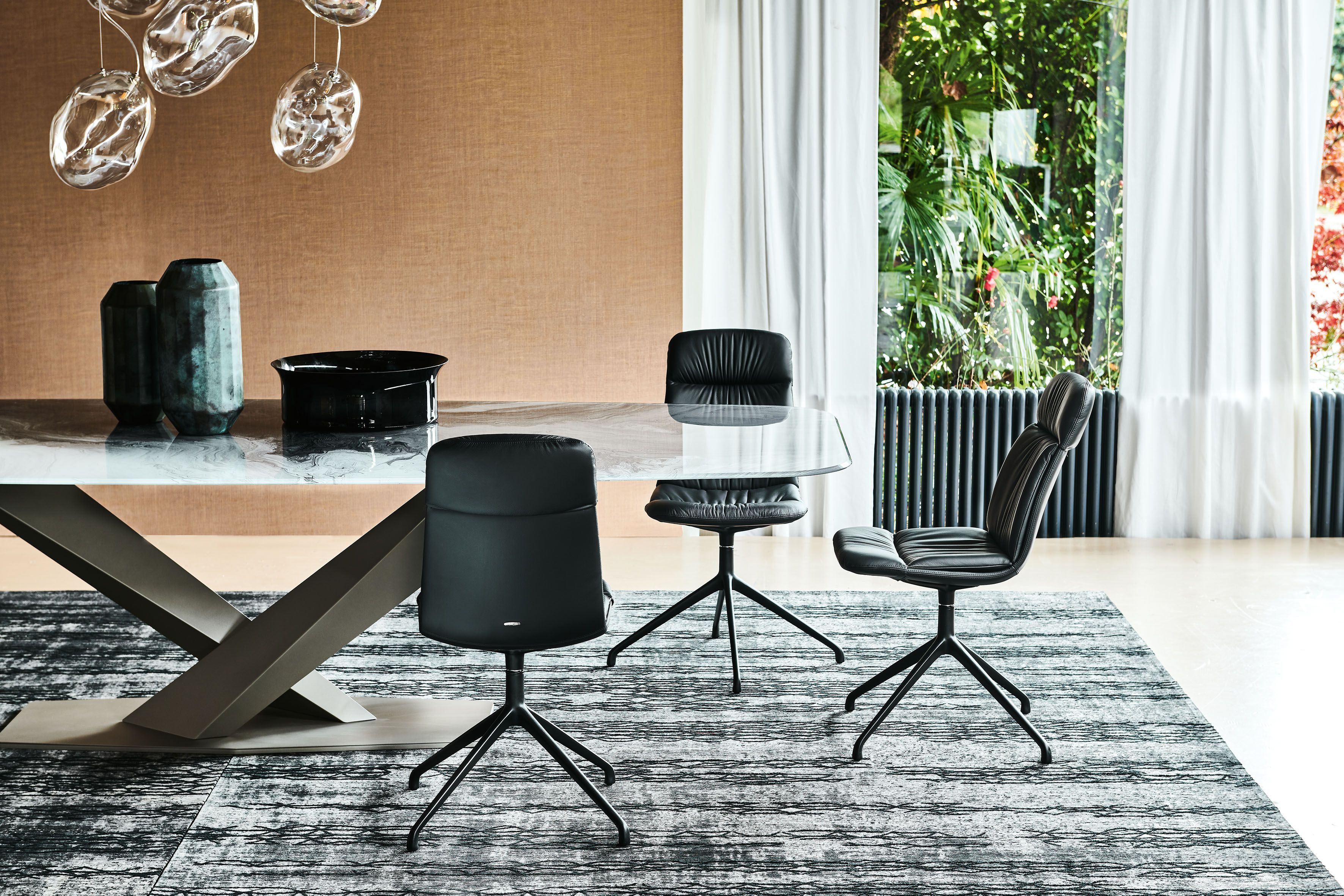 Кожаный поворотный стул Cattelan italia KELLY ARCH-00088523 - Вид №5