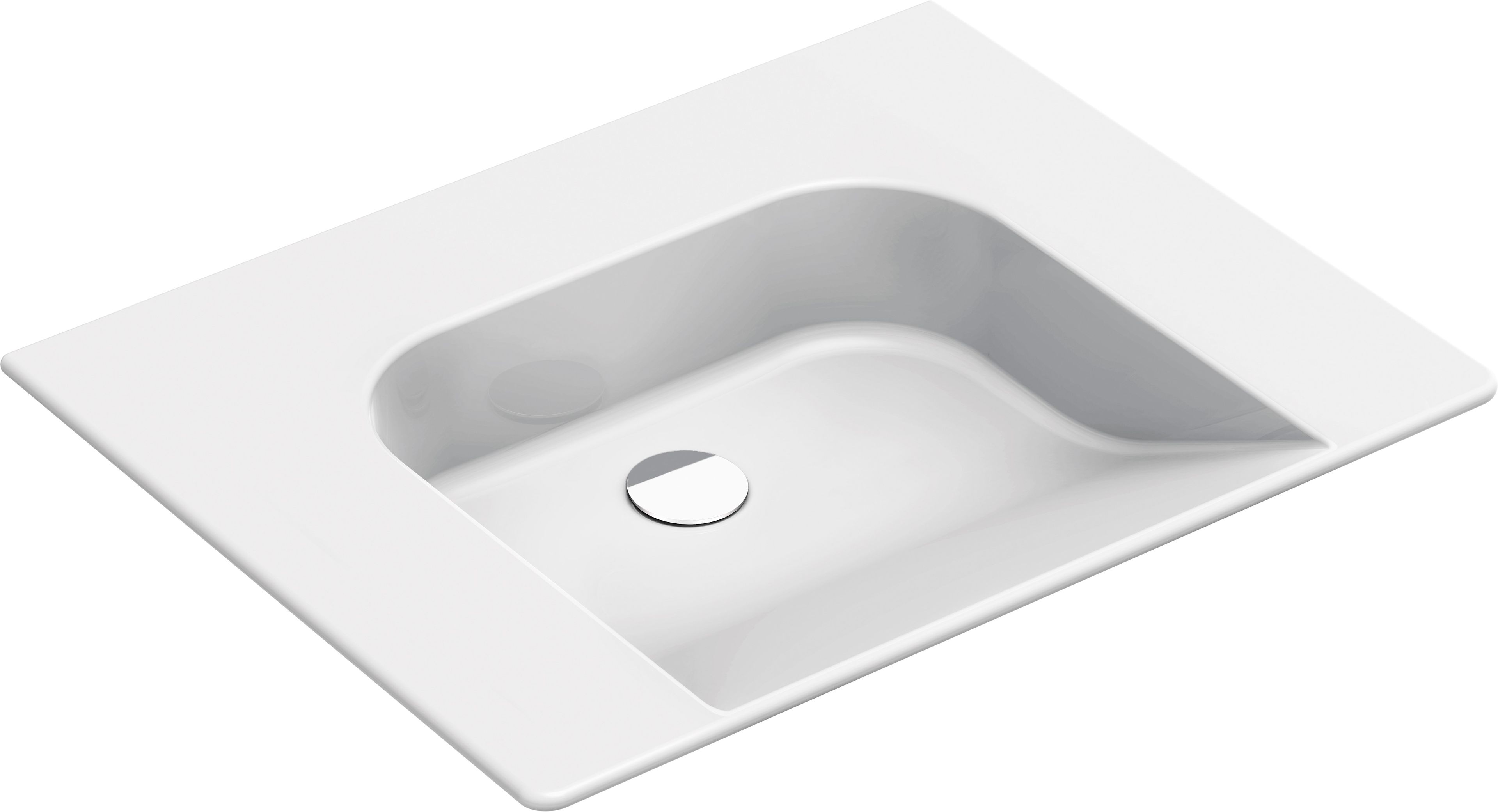 Керамическая прямоугольная подвесная раковина GSI ceramica Community ARCH-00125193 - Вид №7