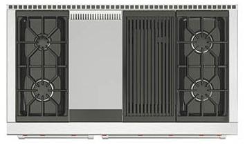 Wolf Профессиональная отдельно стоящая кухня из нержавеющей стали Cucine professionali dual fuel Icbdf484f  - Вид №2