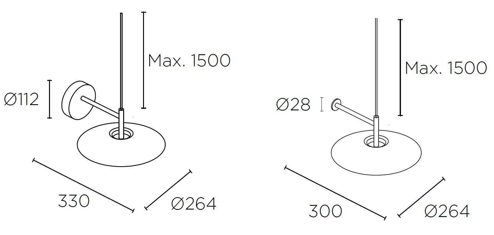 Стальной светодиодный настенный светильник с фиксированной рукояткой LedsC4 H ARCH-00031307 - Вид №3