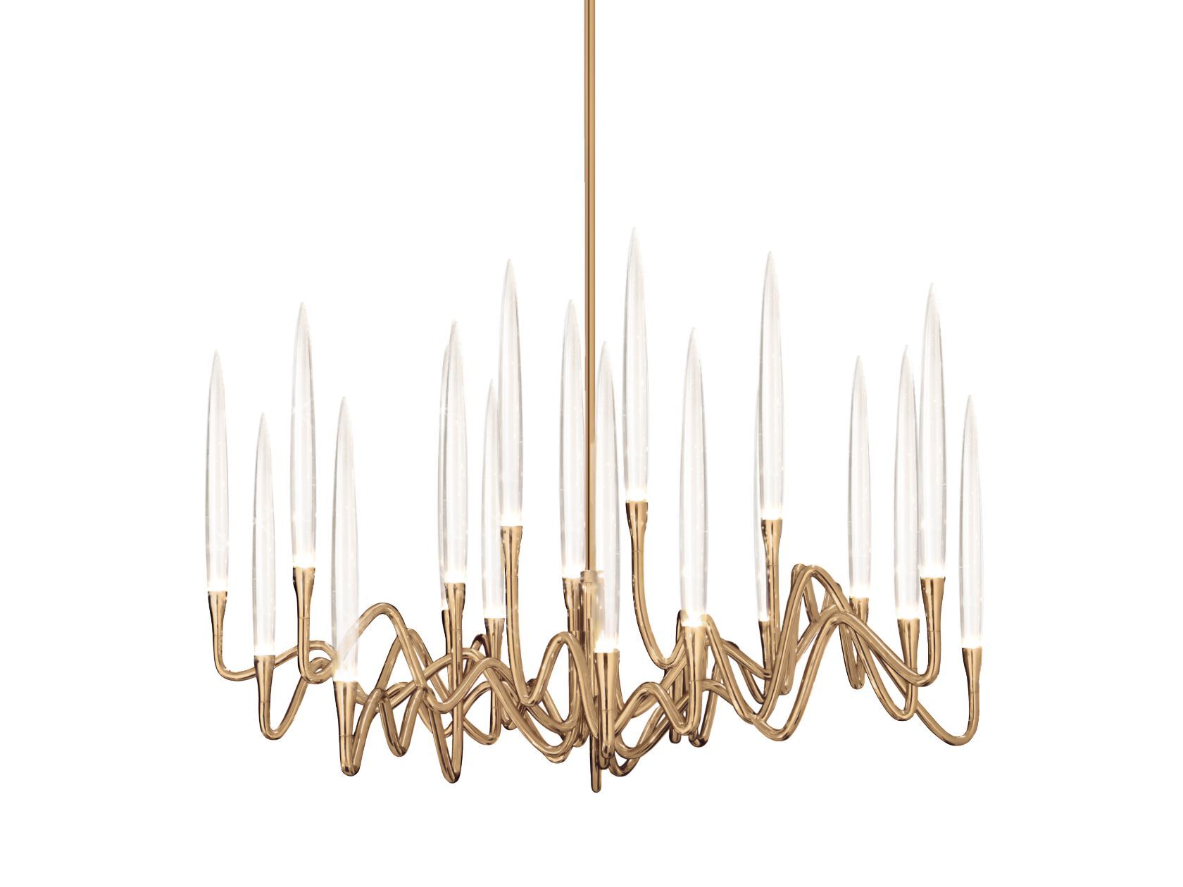 Латунная светодиодная люстра Il Pezzo Mancante кусок 3 ARCH-00036249