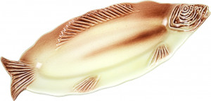 10646085 Романов Фаянс Селедочница роспись Керамика