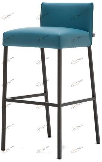 Rolf Benz Высокий кожаный табурет с подставкой для ног Rolf benz 652 sun-id-1345456