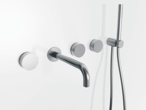 Настенный набор для ванны с 5 отверстиями и ручным душем