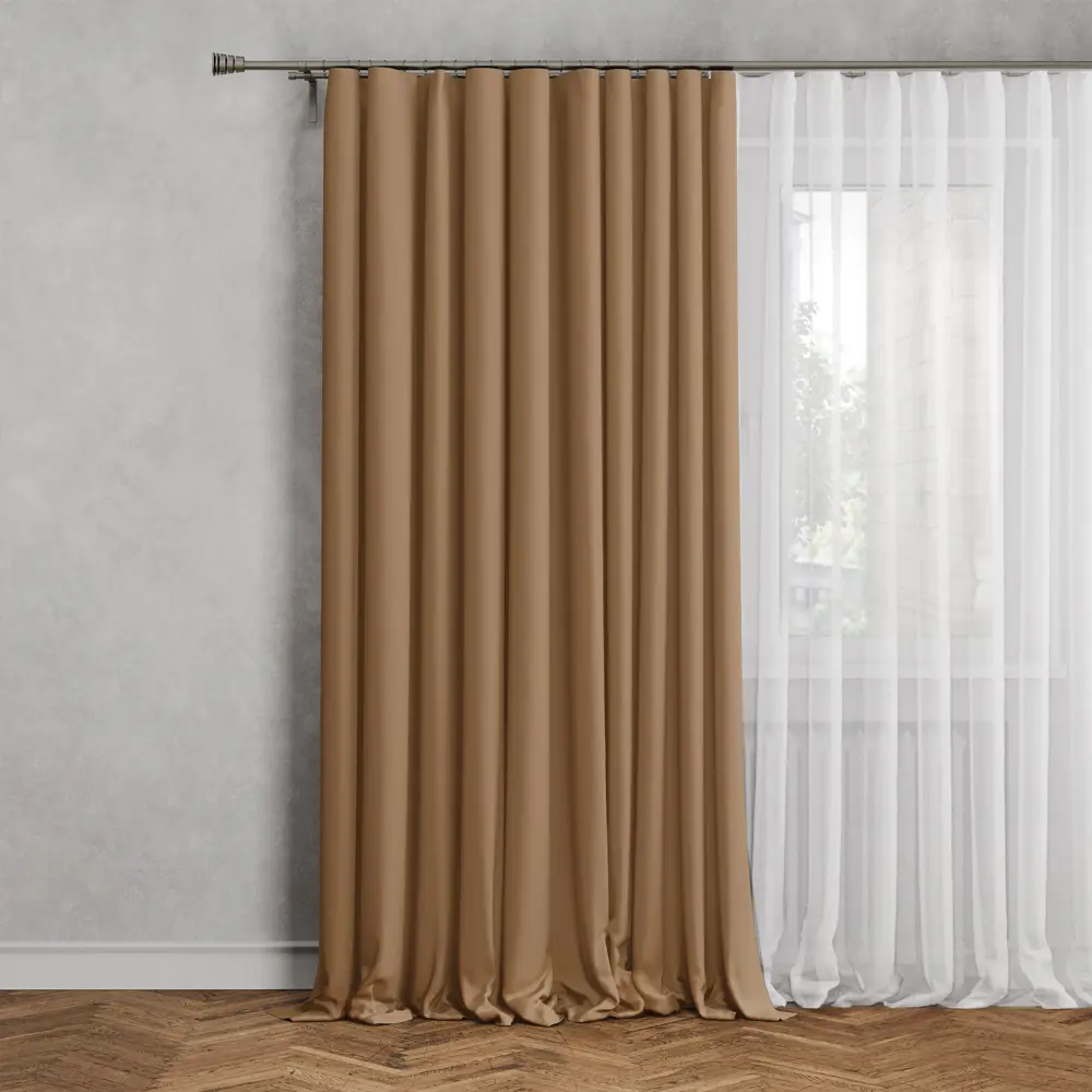 GARDEN Штора на люверсах с затемнением 200x280 см солнечный желтый 89390625 STLM-1562972