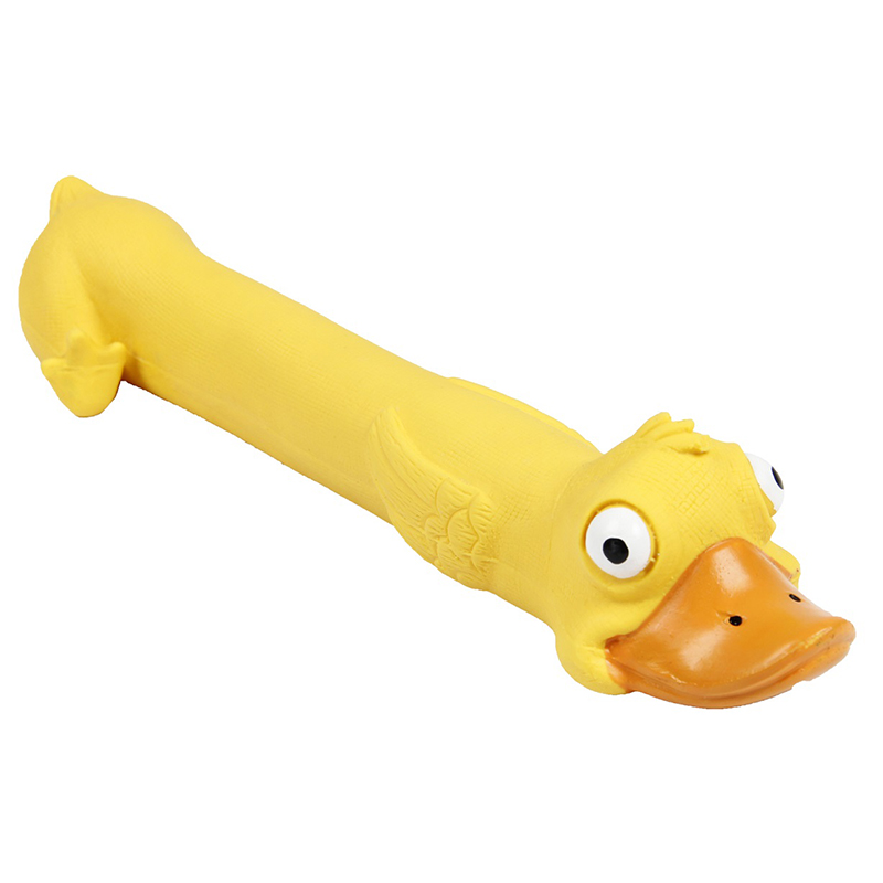 ПР0041424 Игрушка для собак Утенок с пищалкой 8х27см латекс MAJOR 