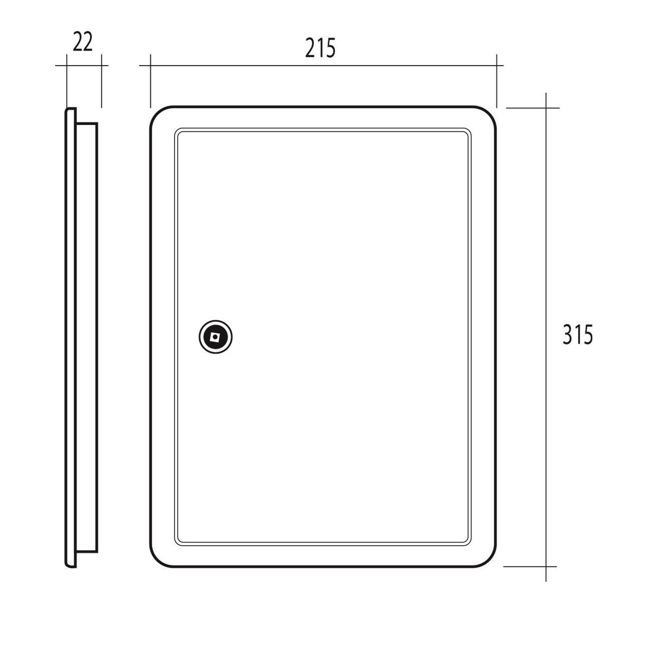 Инспекционная дверца для отверстия 200×300 мм First Corporation вентиляция ARCH-00132746 - Вид №5